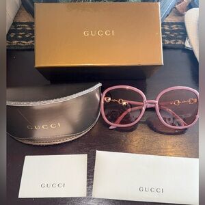 Gucci Pink Sunglasses